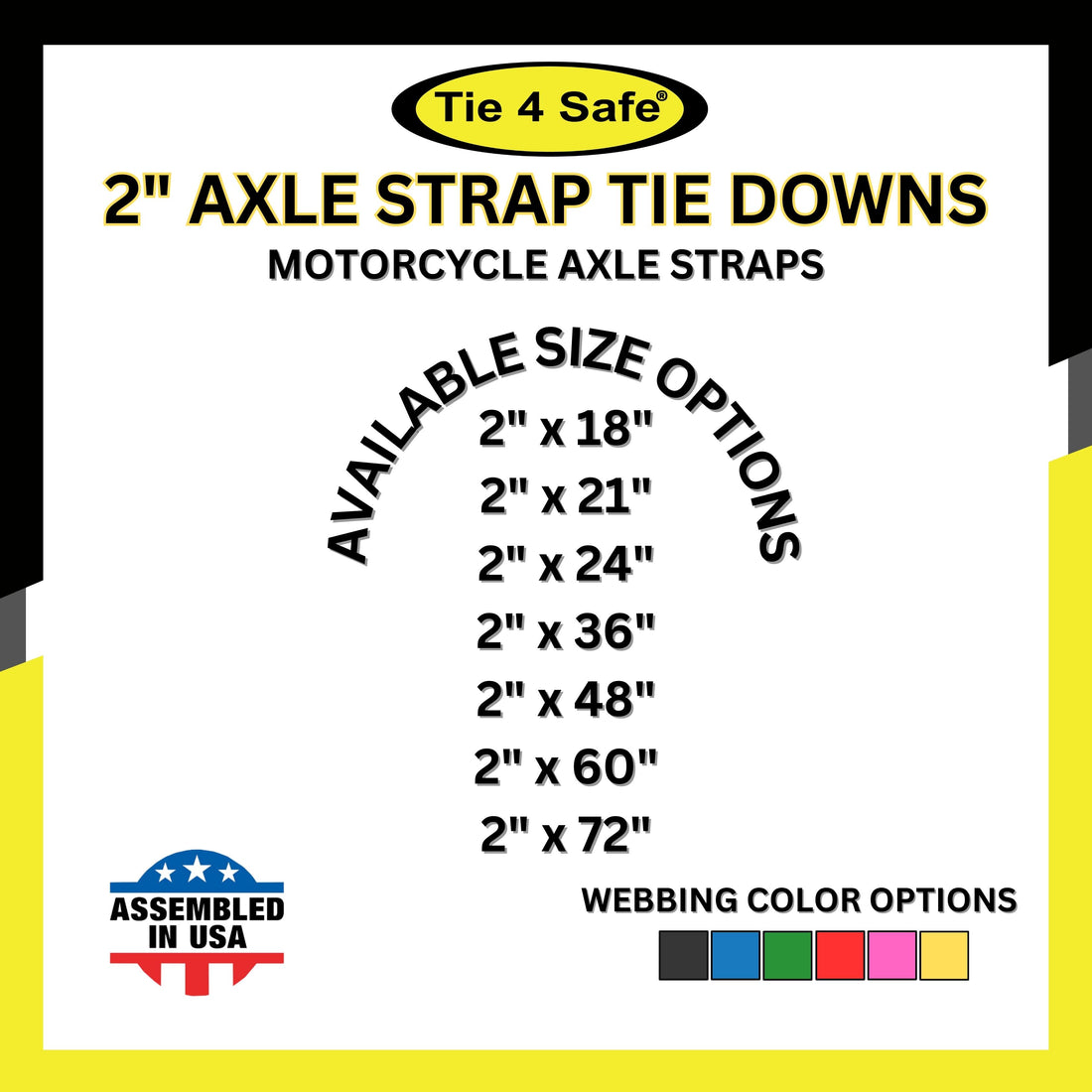 HD Axle Straps With Abrasive Sleeve With Delta Ring (Regular size)