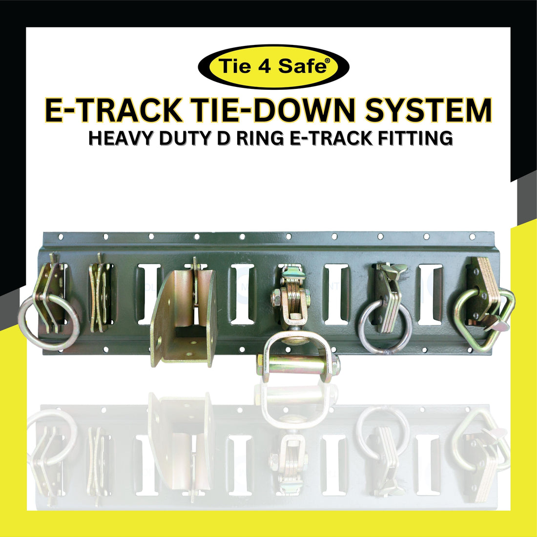 Heavy Duty E-Track Fitting With D Ring