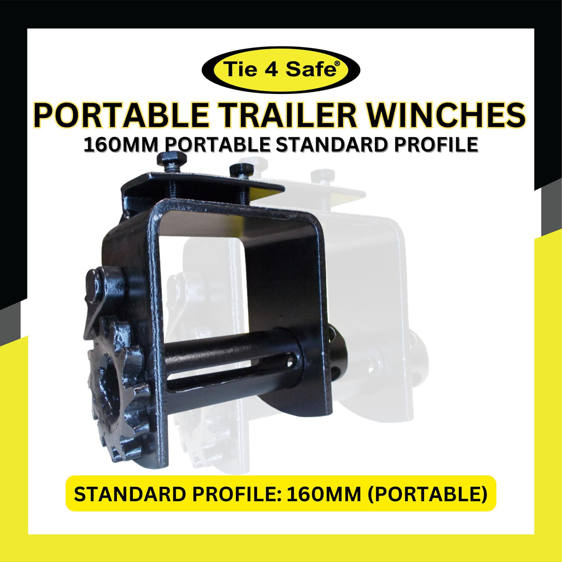 4" Portable Winch, Standard Profile 160 mm