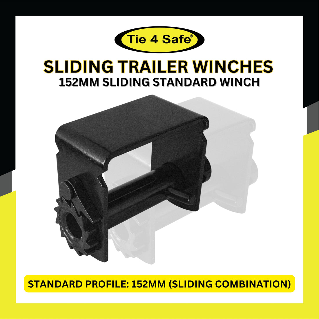 4" Sliding Combination Winch, Standard Profile 152 mm (Sliding Combination)