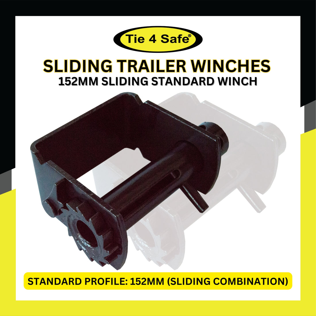 4" Sliding Winch, Standard Profile 152 mm