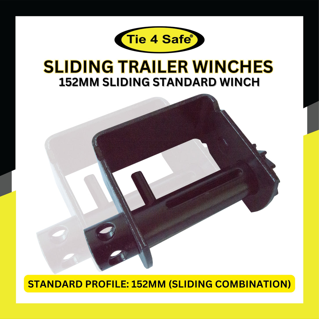 4" Sliding Winch, Standard Profile 152 mm