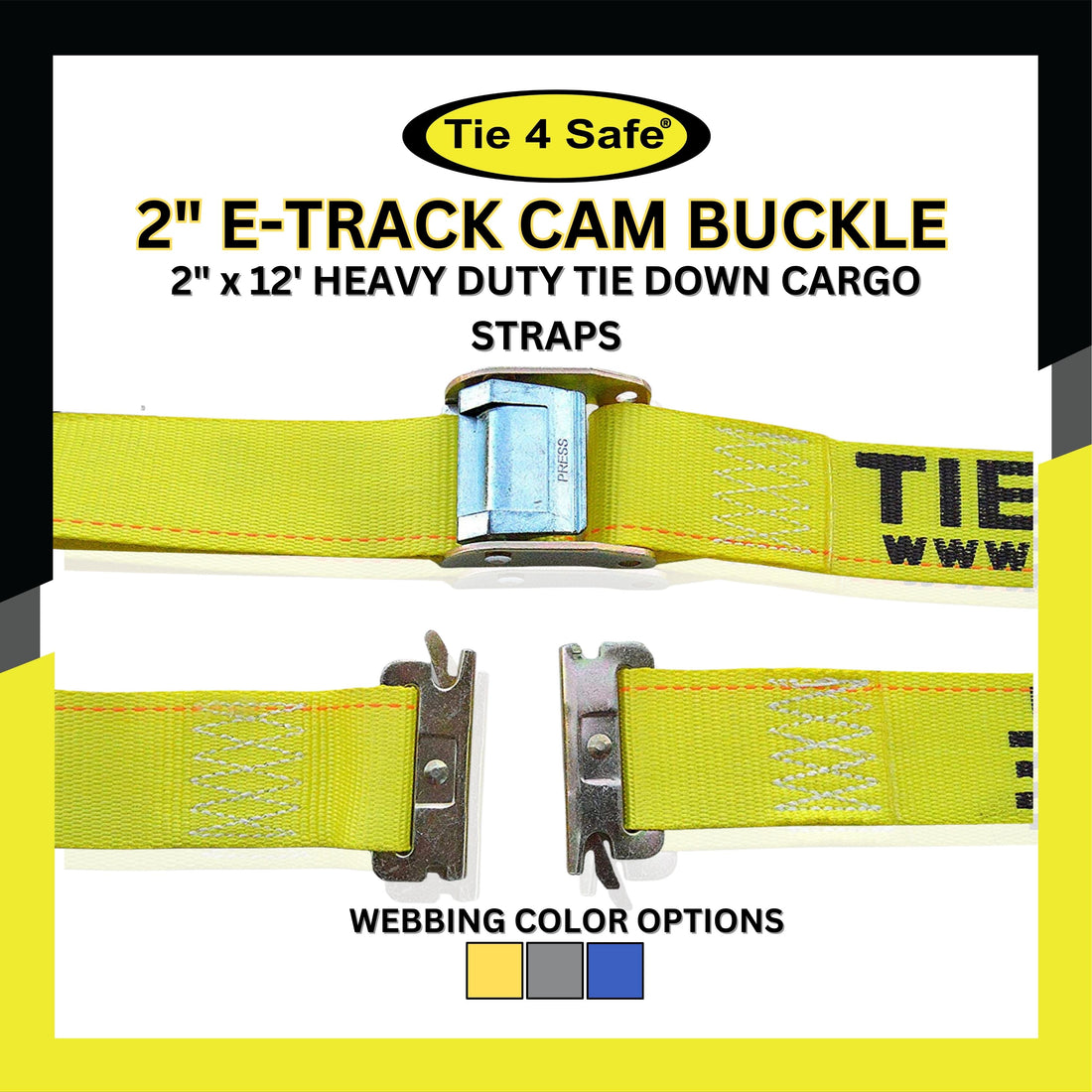 Logistic Straps With Cam Buckle With E Fittings