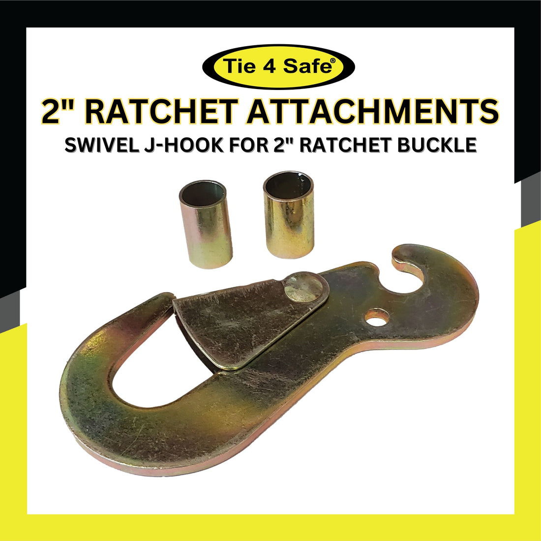 2" Flat Snap Hook With Spacers
