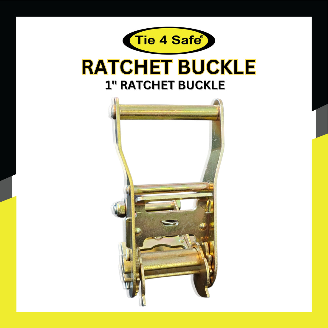 1-1/2" Ratchet Buckle, Wide Handle
