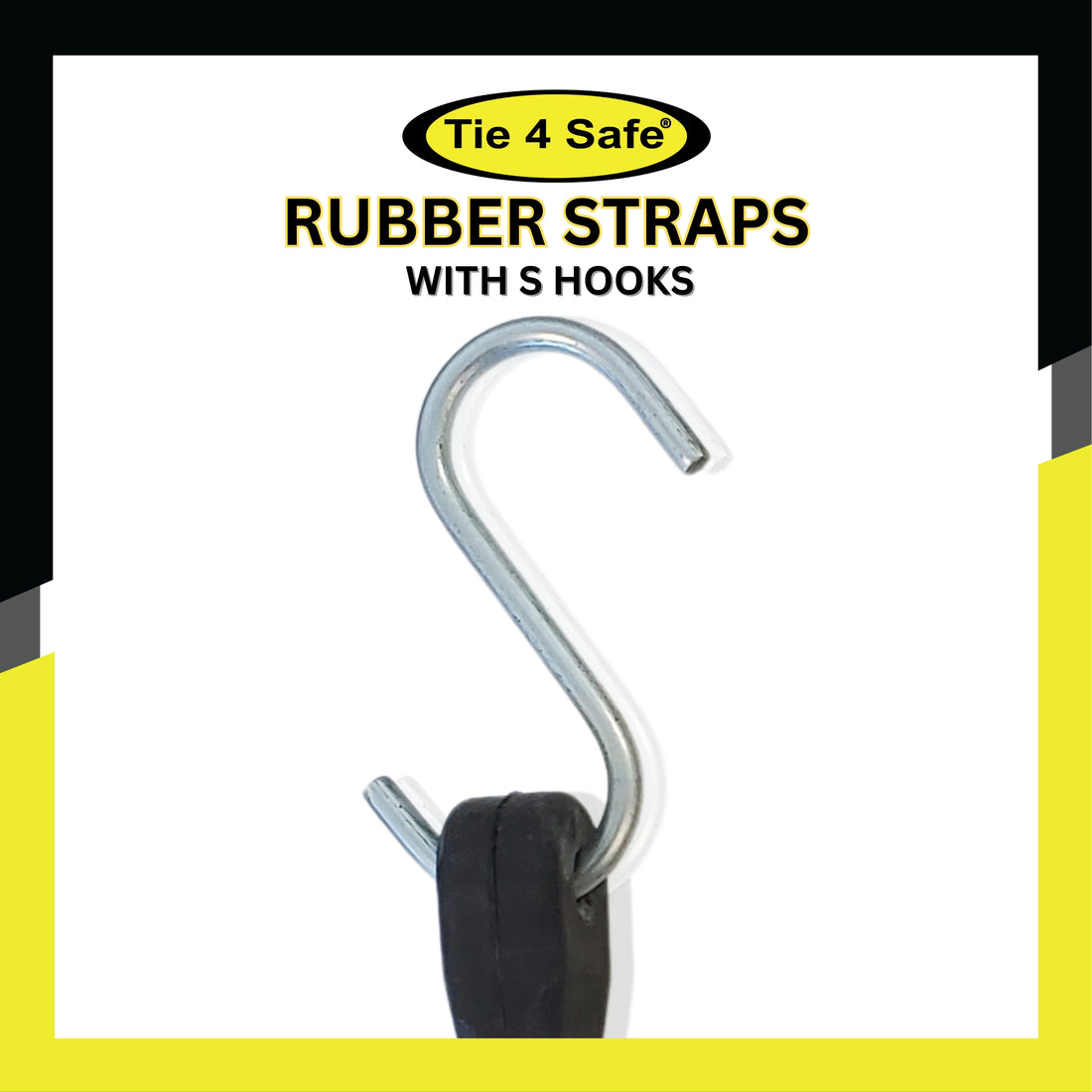 Rubber Straps + 2 Hooks.