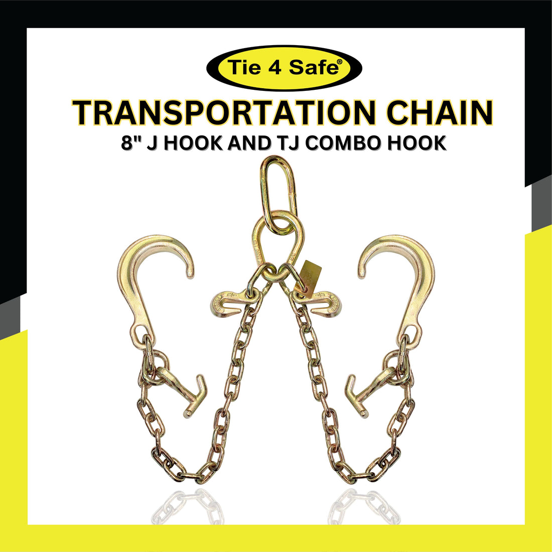 Chain Cluster with 8" J Hook and TJ Combo Hook. 2 ft