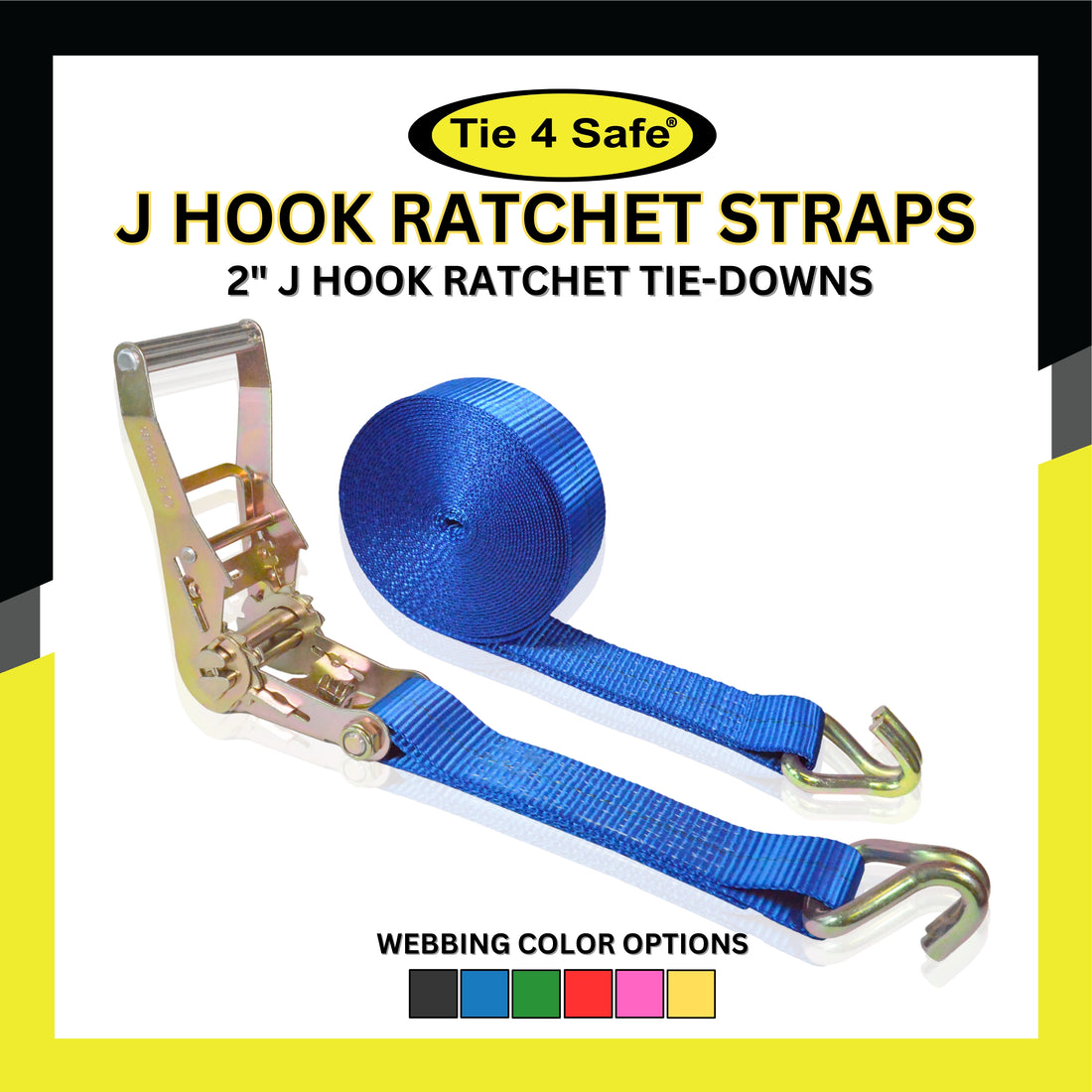 4 Ratchet Strap w/ Wire Hook