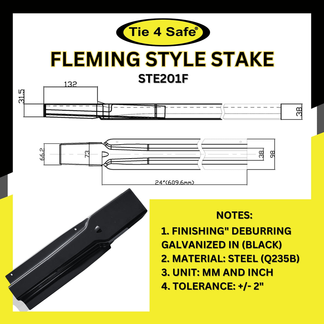 Fleming Style Stakes for Stake Trucks Flatbeds and Trailers