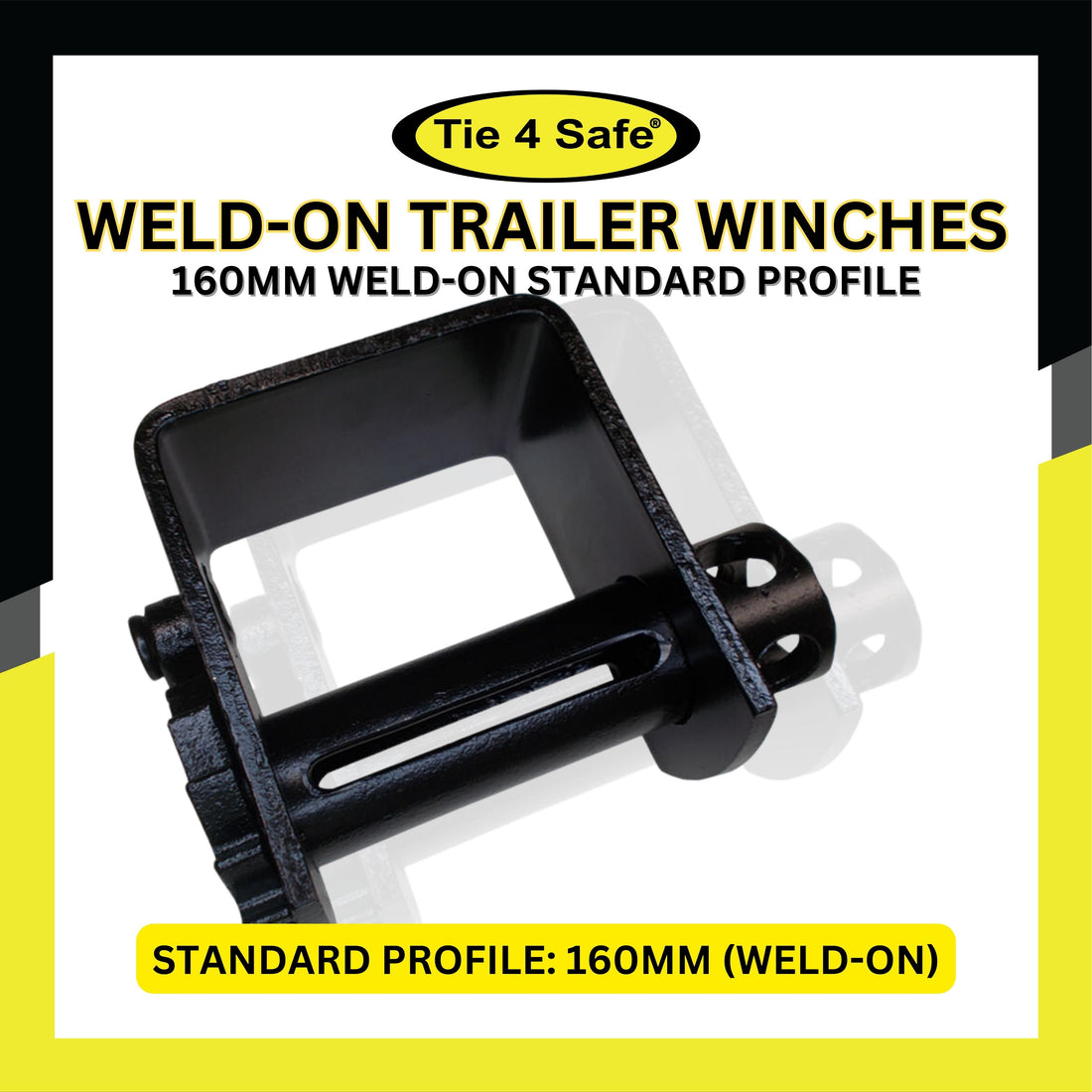 4" Weld On Winch, Standard Profile 160 mm