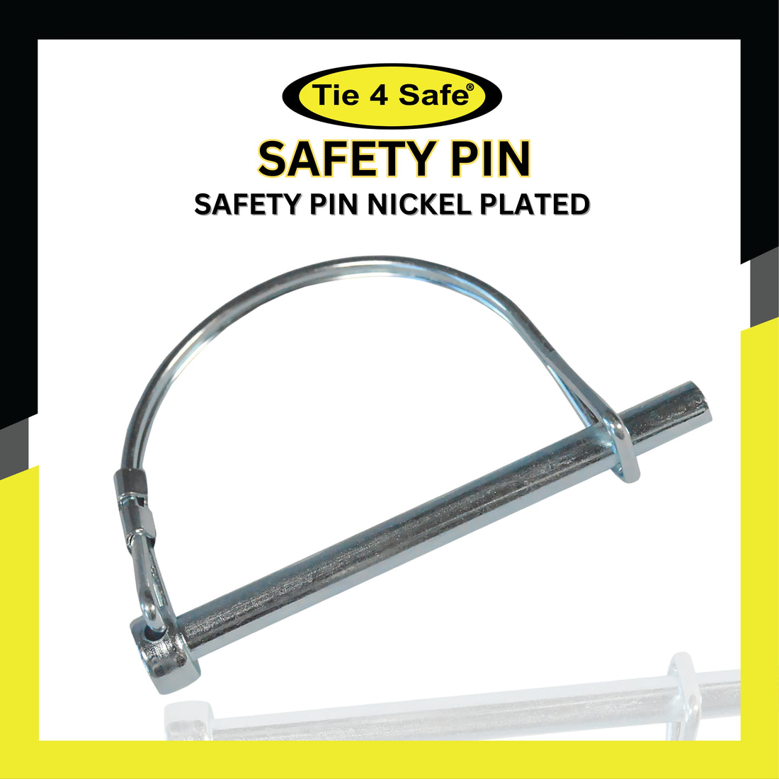1/4"x 3" Safety Pin Nickel Plated