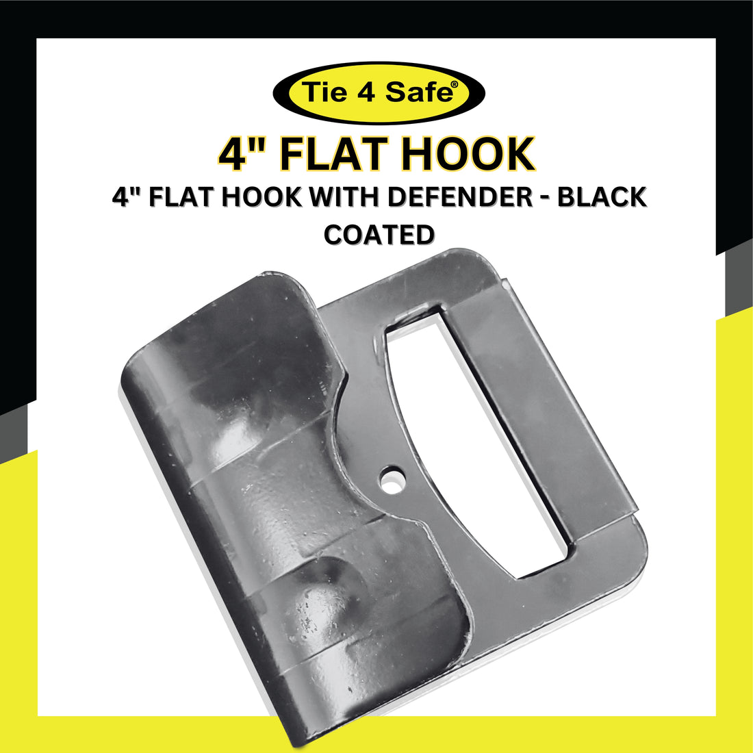 4 Flat Hook With Defender – Tie 4 Safe
