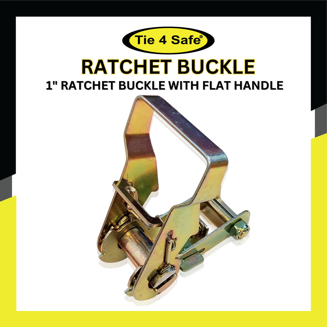 1" Ratchet Buckle With Flat Handle