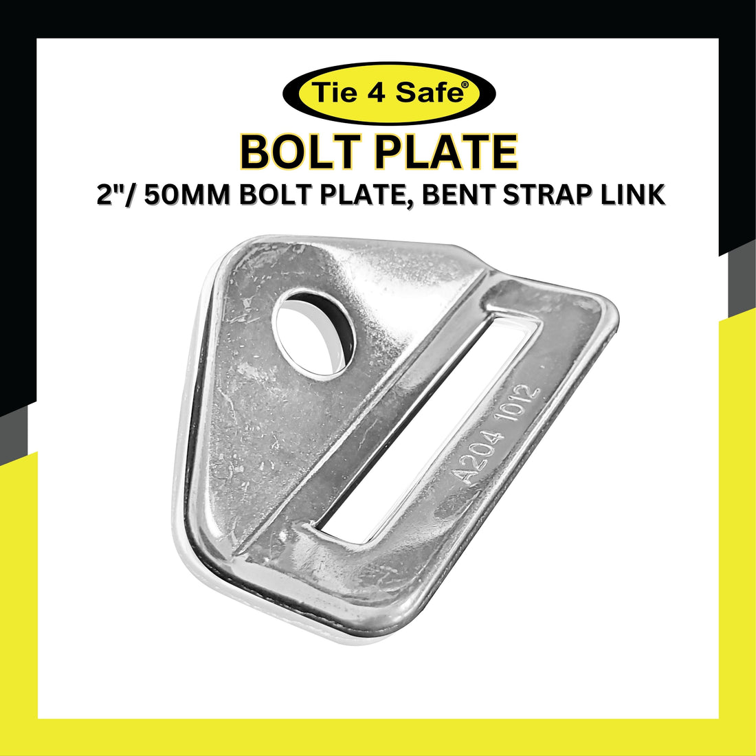2"/ 50mm Bolt Plate, Bent Strap Link