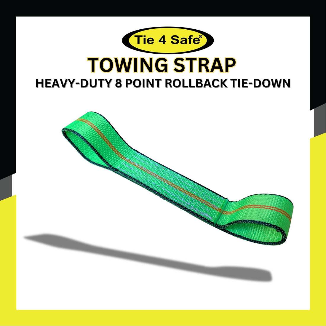 Heavy-Duty 8 Point Rollback Tie Down System With Chain End