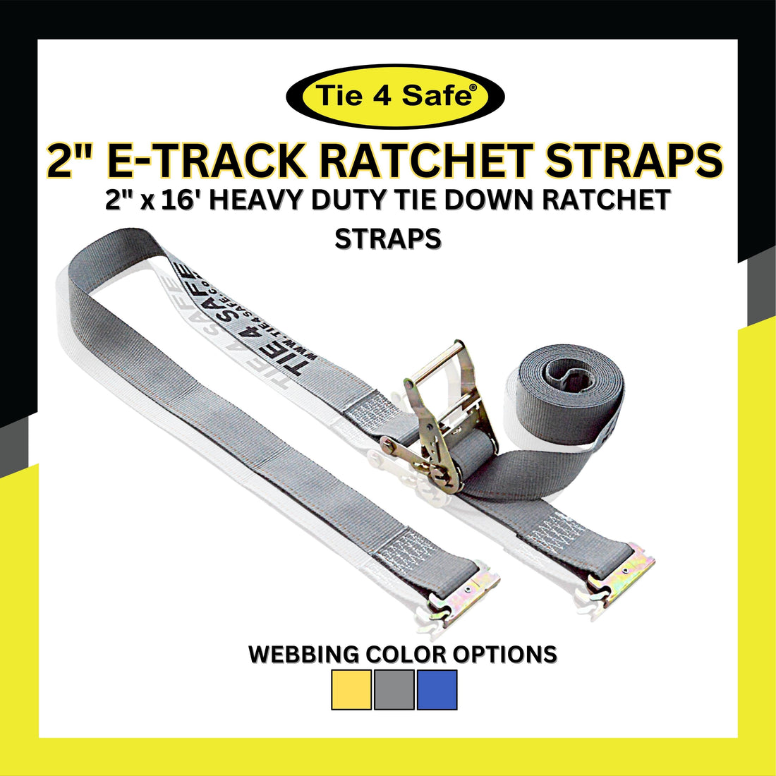 Logistic Straps Ratchet Style With E Fittings