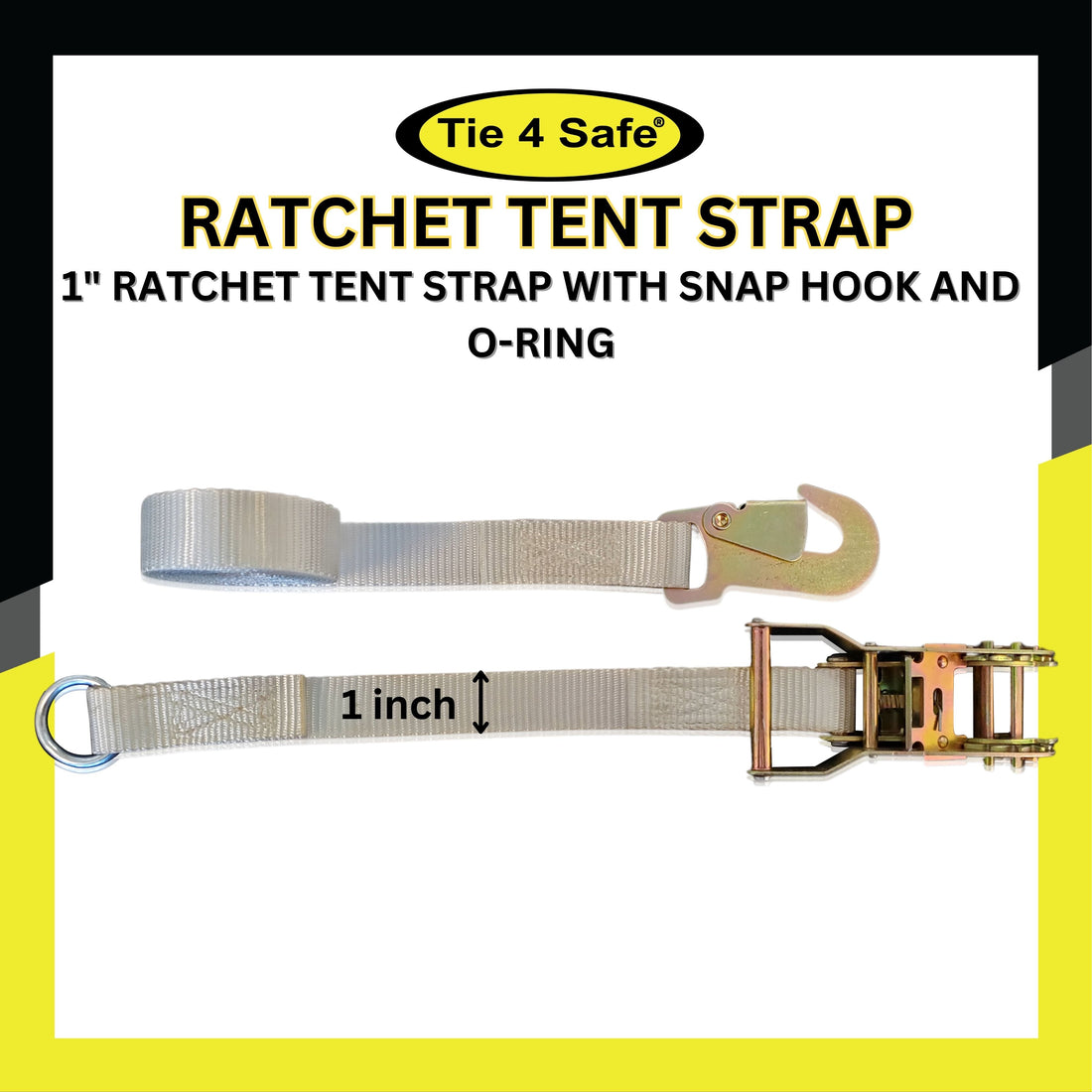 25mm (750kg) Cam buckle tie down system  SECURETECH - 4x4 Recovery  Equipment, Tie Downs, Webbing & Outdoor Gear