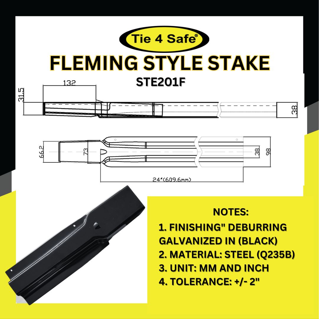 Fleming Style Stakes for Stake Trucks Flatbeds and Trailers