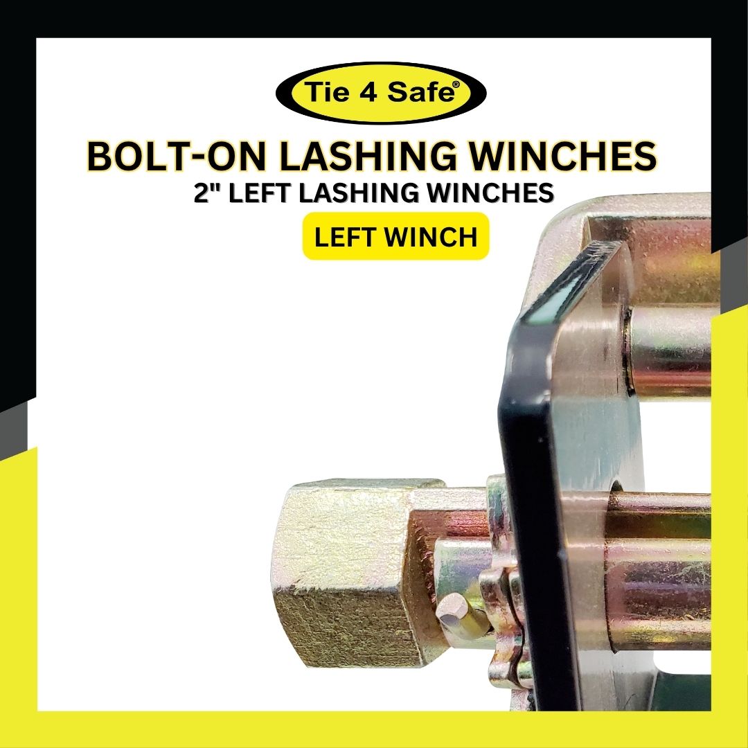 4-Pack Tow Dolly Lashing Winches - Ratchet Tie Downs For Car Hauler & Flatbed Trucks