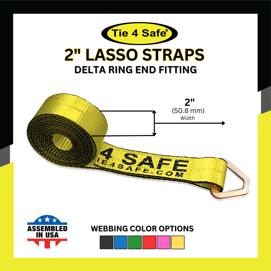 2" Lasso Strap With Delta Ring