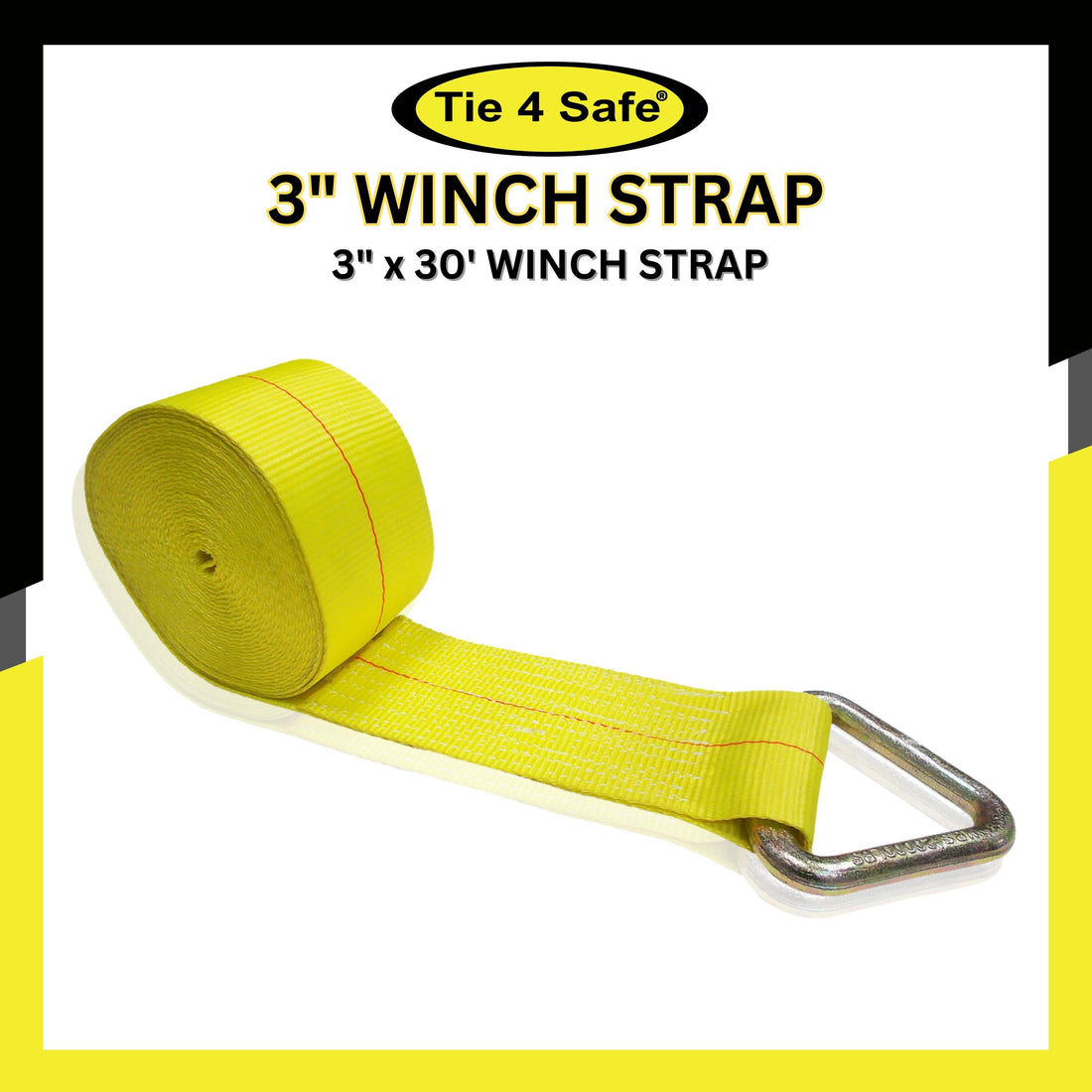 Winch Straps – Tie 4 Safe