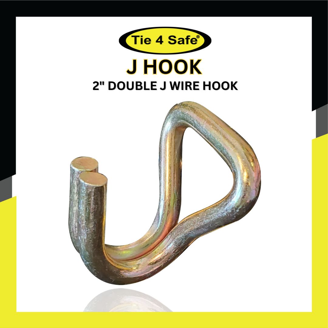 2" Double Wire J Hook